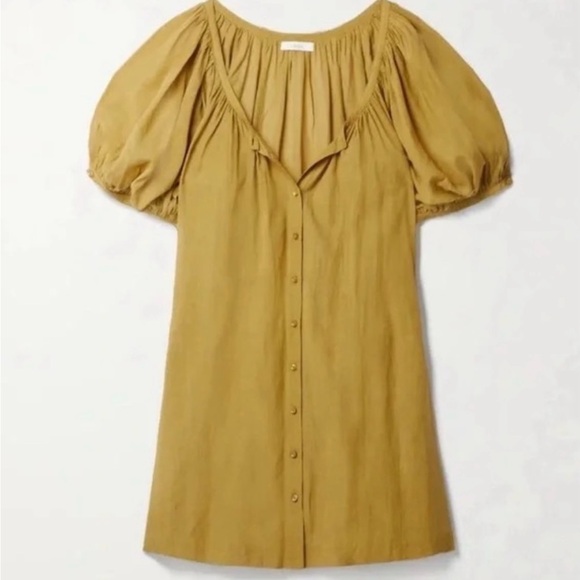 Doen Dresses & Skirts - DOEN Josette Scoop-neck Puff Sleeve Dress